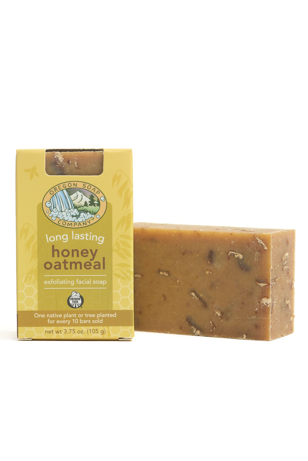 Honey Oatmeal Bar:  All Natural. Certified Organic. Non-toxic Bar Soap