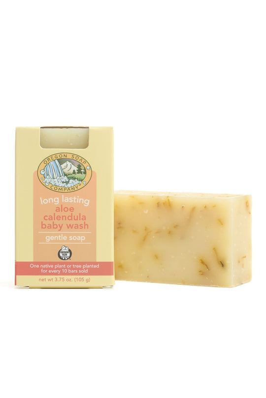 Aloe & Calendula Baby Bar:  All Natural. Certified Organic. Non-toxic Bar Soap