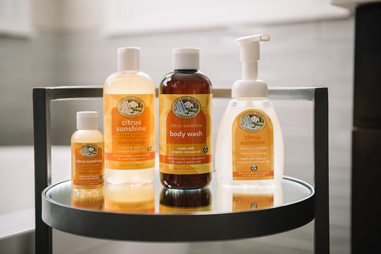The Citrus Sunshine Complete Collection All Natural Organic Castile Hand Wash