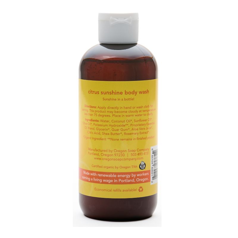 Citrus Sunshine Natural Organic Body Wash