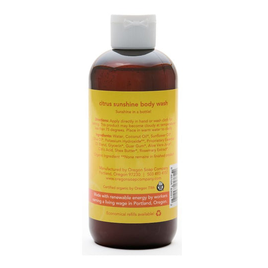 Citrus Sunshine Natural Organic Body Wash
