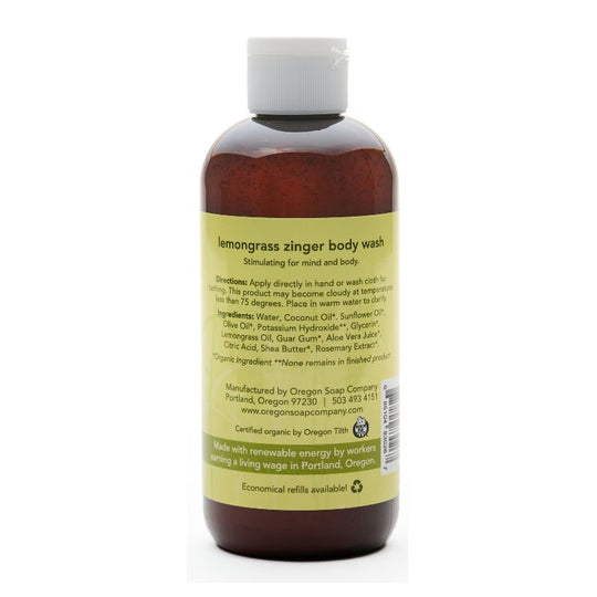 Lemongrass Zinger Natural Organic Body Wash