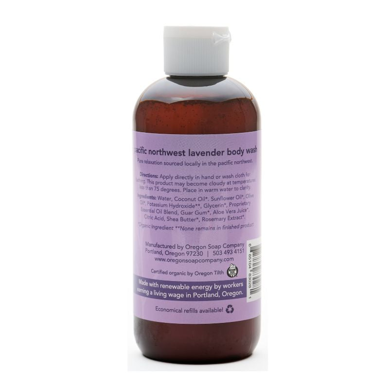 Pacific Northwest Lavender Natural Organic Body Wash
