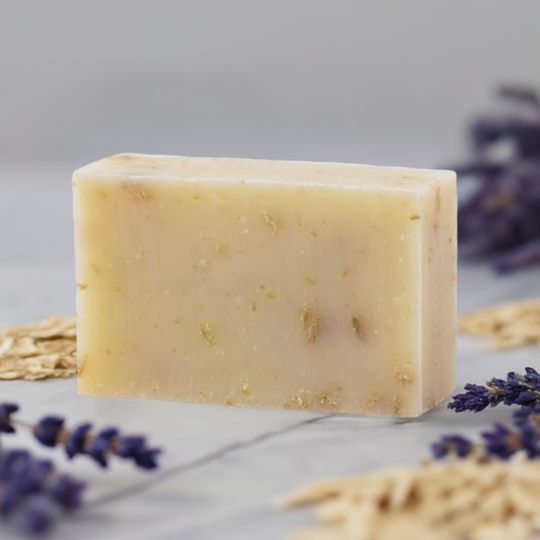 Lavender Oatmeal Bar:  All Natural. Certified Organic. Non-toxic Bar Soap