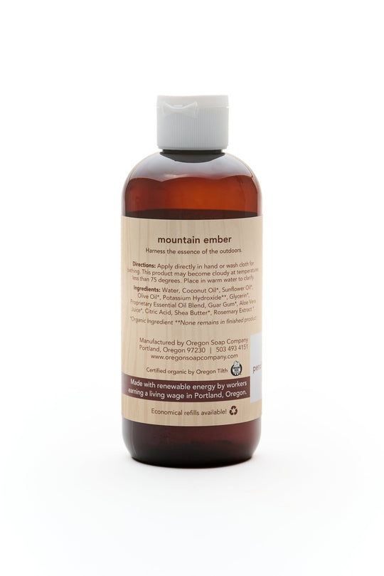 Mountain Ember Natural Organic Body Wash