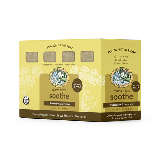 Mama Mia's Soothe Organic Bar Soap, 4-pack