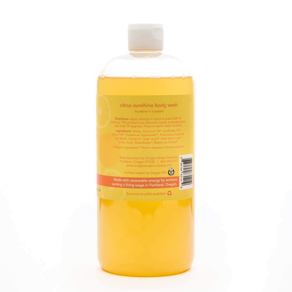 Citrus Sunshine Natural Organic Body Wash