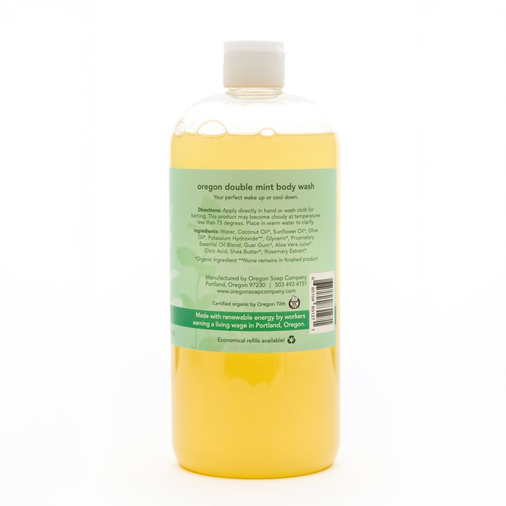 Oregon Double Mint Natural Organic Body Wash