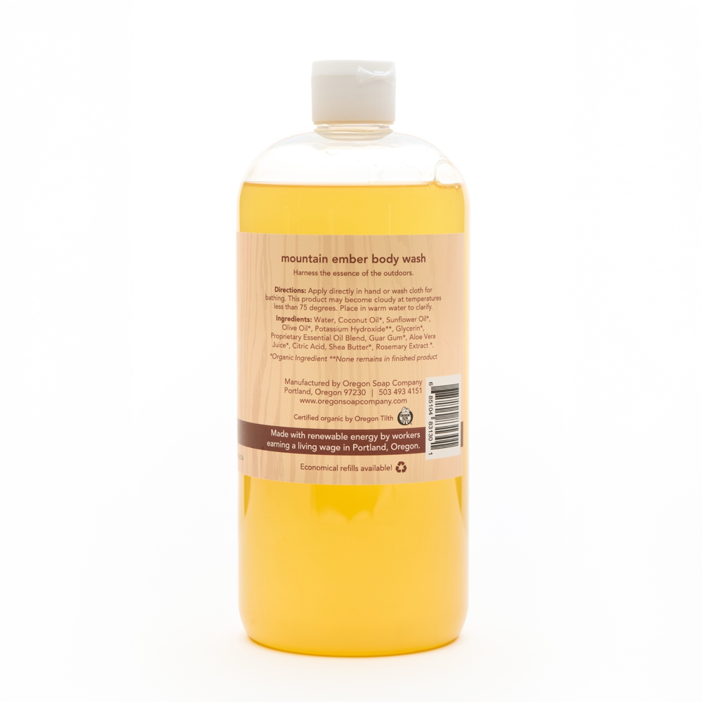 Mountain Ember Natural Organic Body Wash