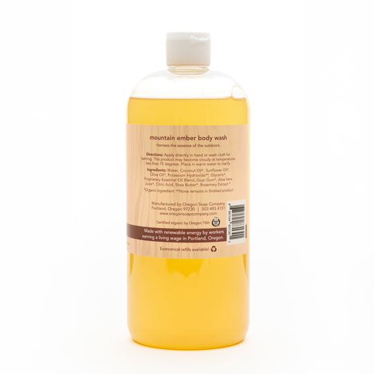 Mountain Ember Natural Organic Body Wash