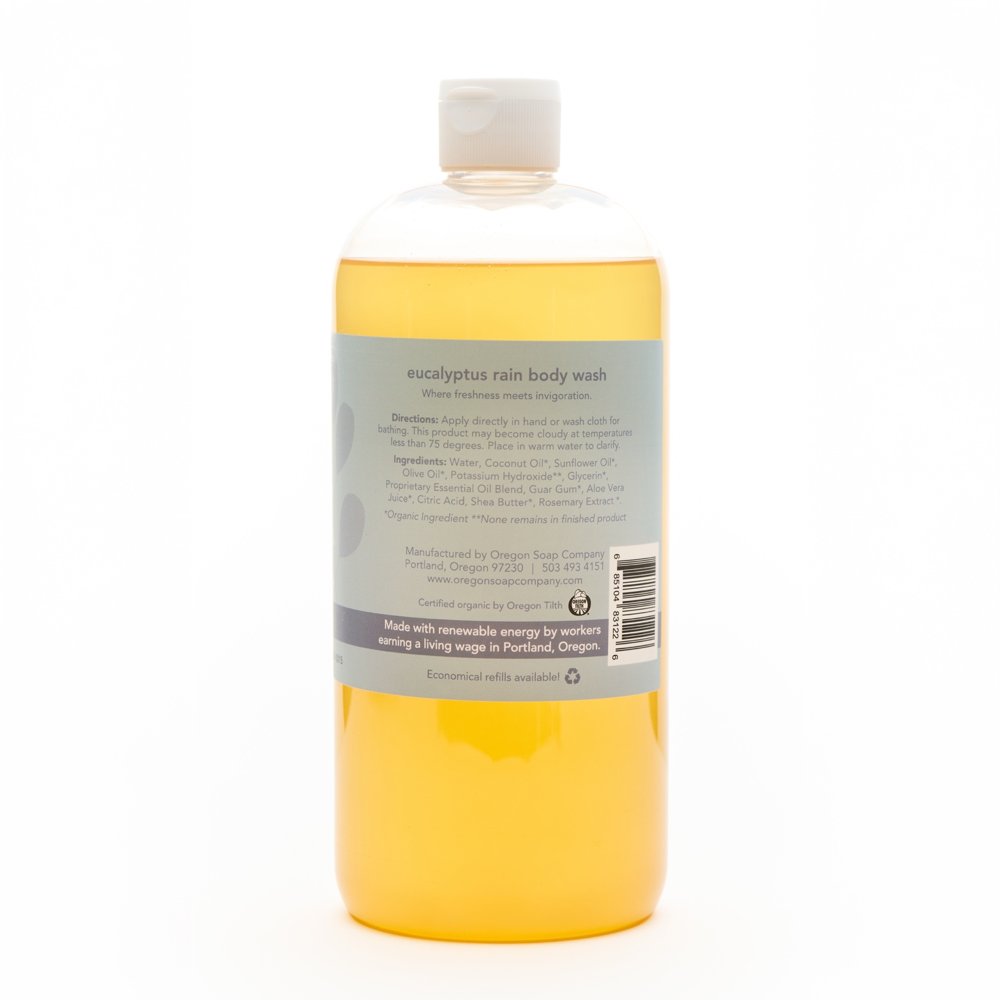 Eucalyptus Rain Natural Organic Body Wash