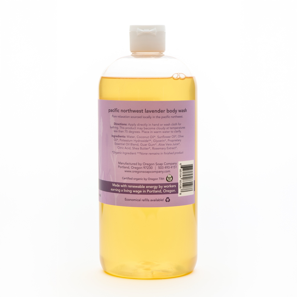 Pacific Northwest Lavender Natural Organic Body Wash