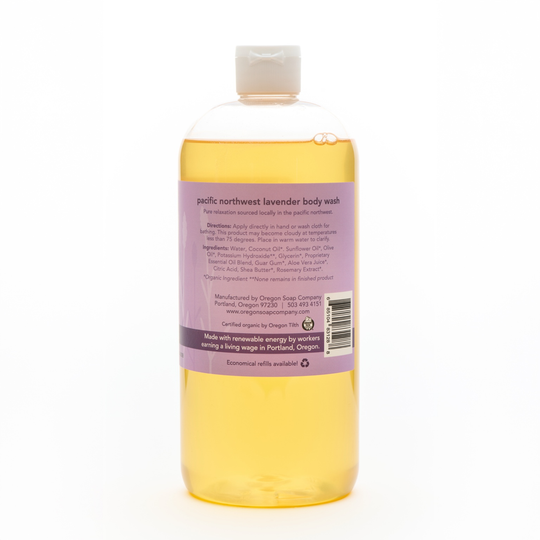 Pacific Northwest Lavender Natural Organic Body Wash