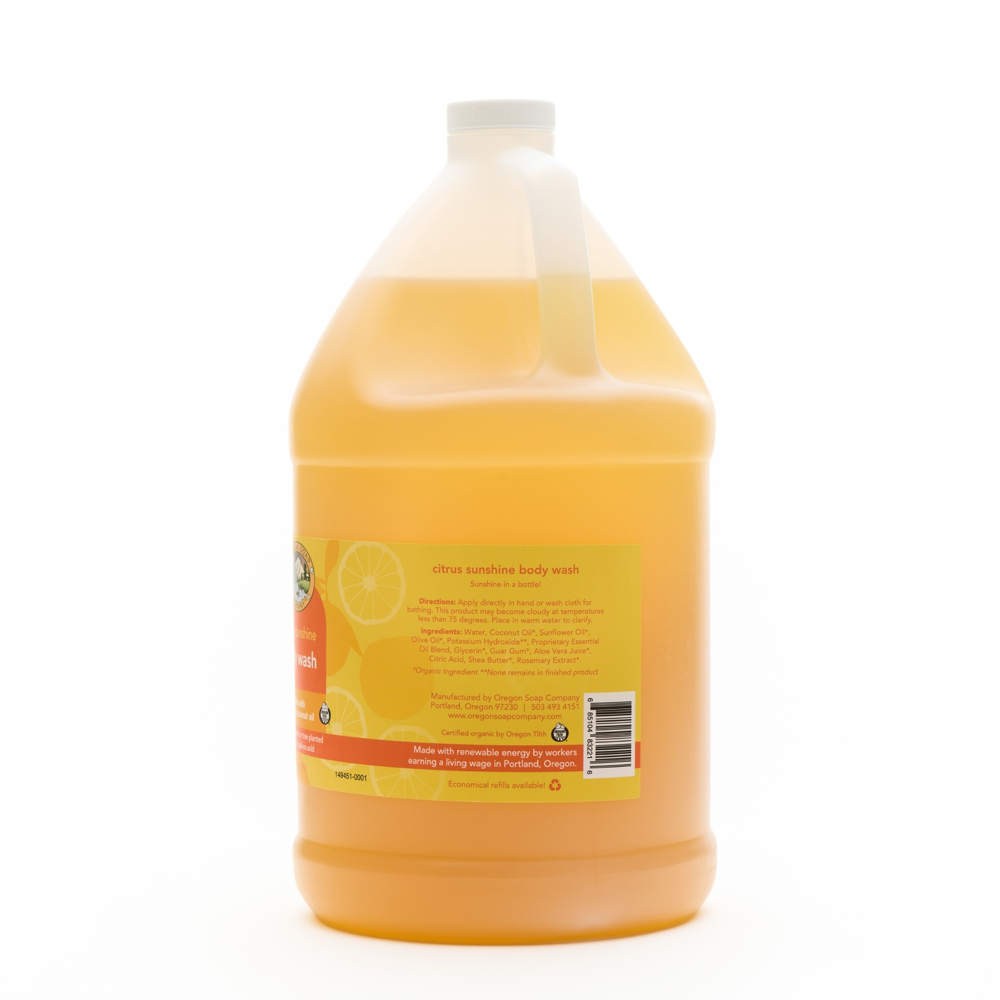Citrus Sunshine Natural Organic Body Wash