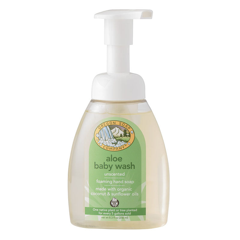 Aloe Baby Wash Foaming All Natural Organic Castile Hand Wash