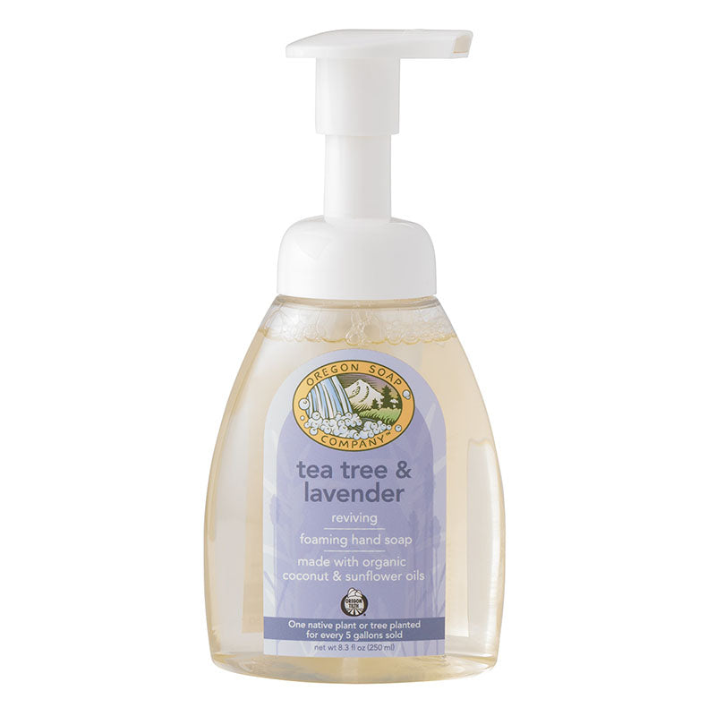 lavender and tea tree soap Organic Tea Tree & Lavender Foaming Soap, Soothing & Purifying, 8.3 oz